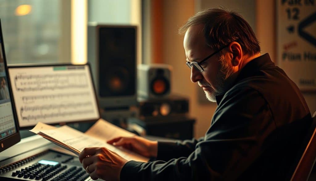 Hans Zimmer bei der Arbeit an der Filmmusik
