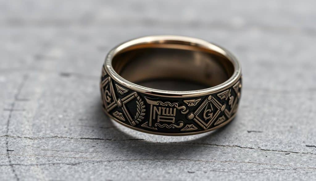 Pflege und Erhaltung eines Freimaurer Rings